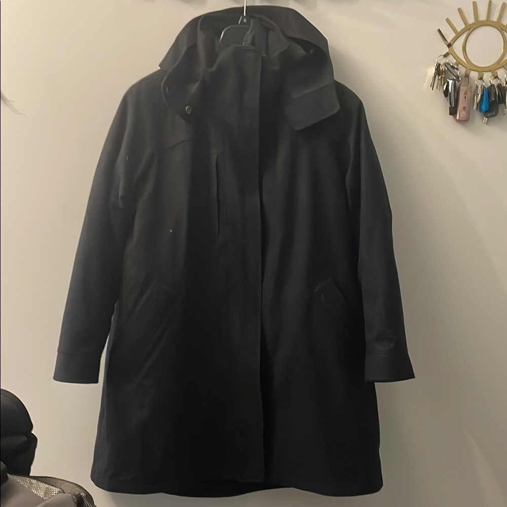 Lululemon Black Roam Far Wool 3-in-1 Jacket Parka Jacket in heathered black
